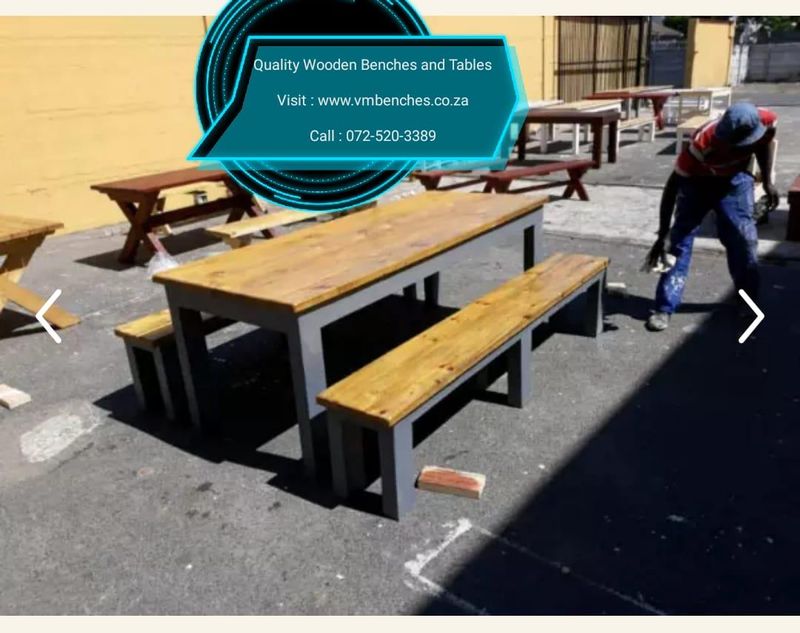PATIO TABLES and BENCHES.... www.vmbenches.co.za
