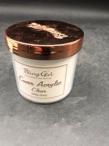 Nearly New Bling Girl - 240g Clear Acrylic Powder Salon Size - Super savings size