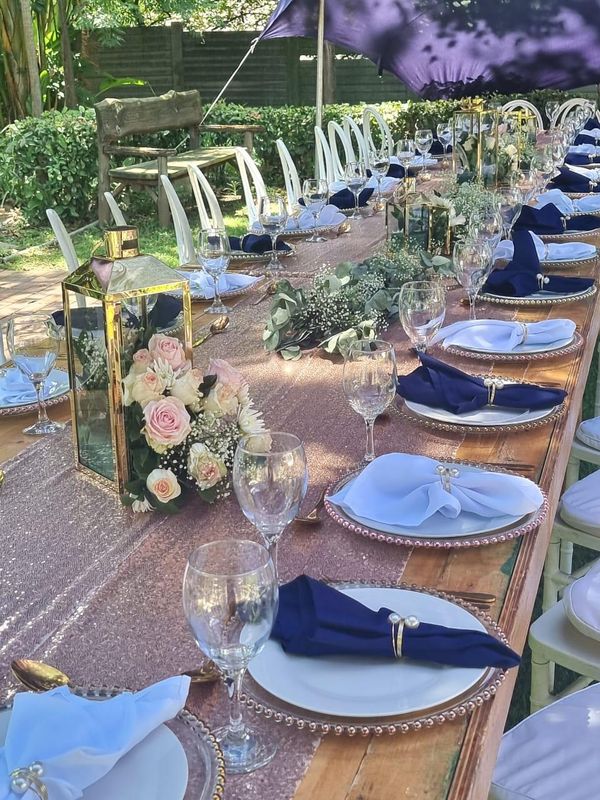 Equipment hire in Randburg, Northriding, Centurion for your weddings, baby showers, bridal showers