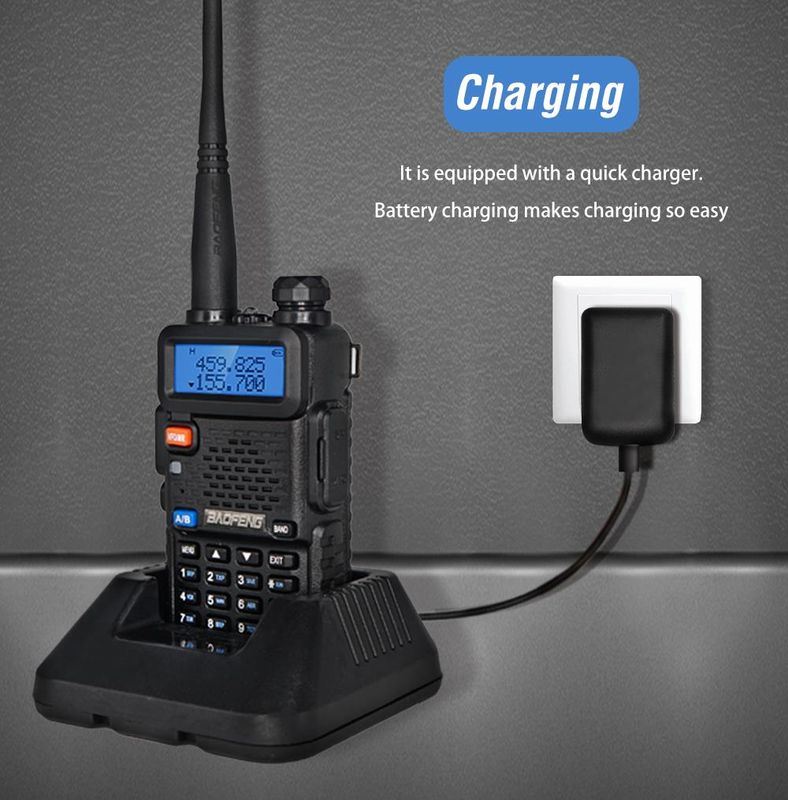 8W Dual Band Vhf Uhf Hands uv-5r Walkie Talkie Best Range 5-8km
