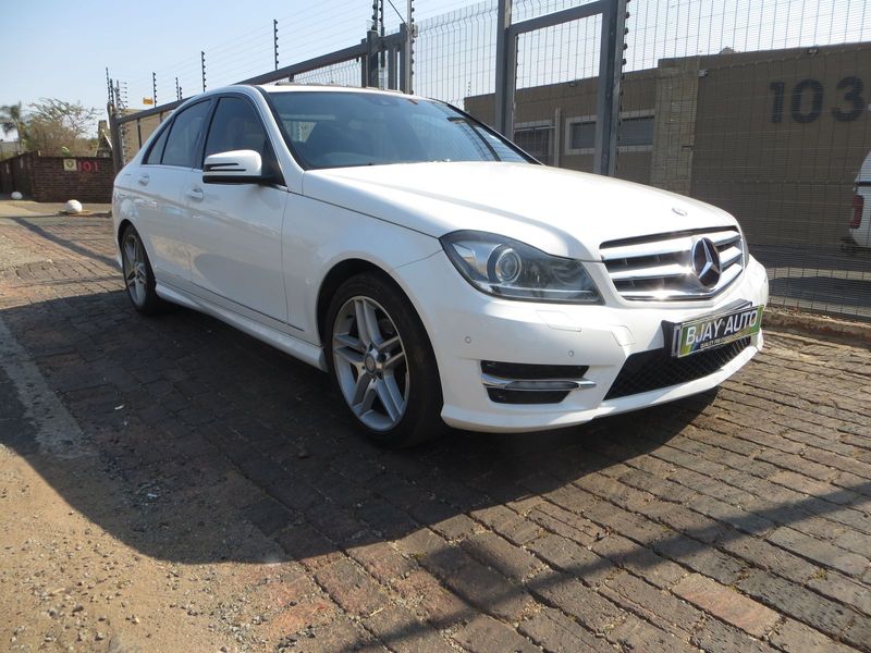 2014 Mercedes-Benz C 180 BE AMG 7G-Tronic Plus, White with 89000km available now!