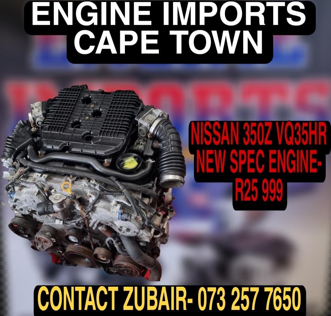 Nissan 350z New SPEC VQ35 Engine for sale at ENGINE IMPORTS CAPE TOWN