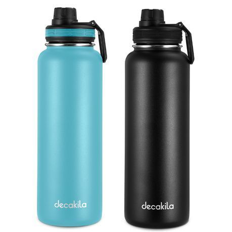 Decakila - Vacuum Flask Drinking Bottle - 1130ml - Set Of 2