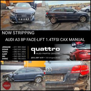 Audi A3 8p Face-lift 1.4tfsi Cax Manual Stripping For Spares