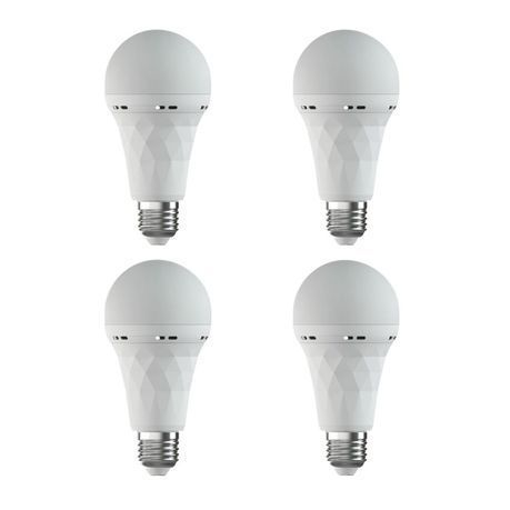 Gizzu - Everglow Screw-in Rechargeable Emergency LED Bulb - Pack of 4