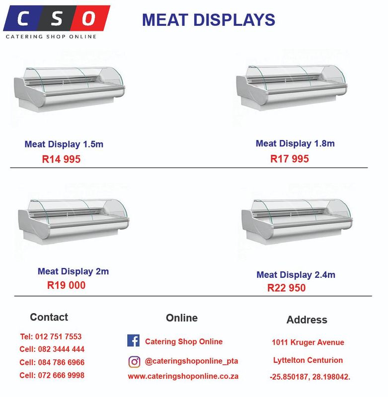 MEAT DISPLAYS AVAILABLE FOR SALE