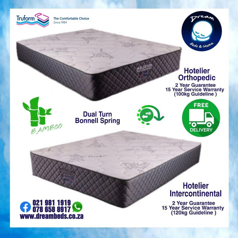QUALITY MATTRESS FOR SALE - Free Delivery - TRUFORM ORTHO HOTEL RANGE