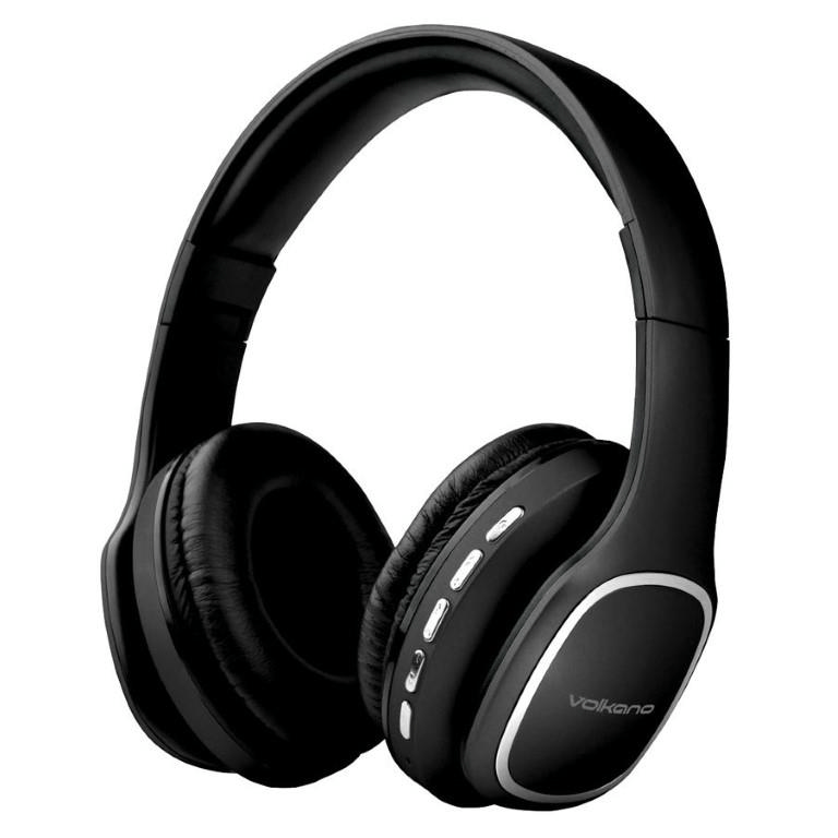 Volkano Phonic Bluetooth Series Headphones Black VK-2002-BK - Brand New