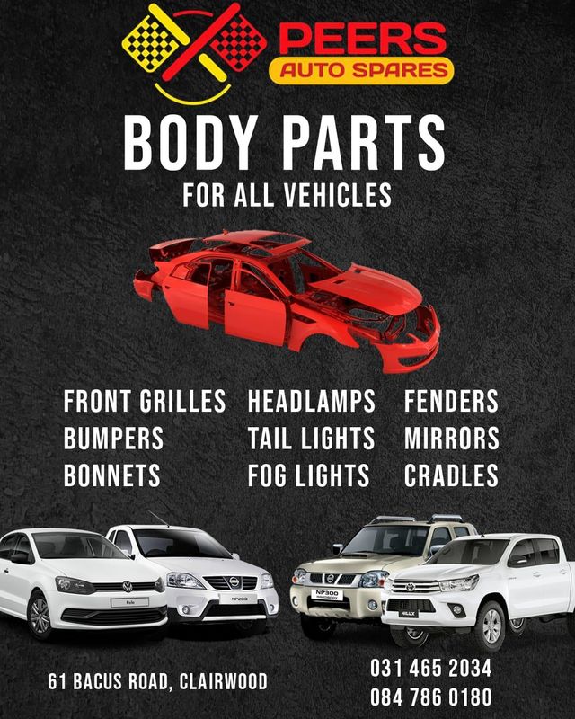 BODY PARTS FOR MOST VEHICLES