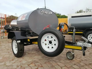 500 Liter Mild Steel Diesel Trailer / Bowser / Mini Tanker