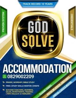 AFFORDABLE STUDENT ACCOMMODATION IN DURBAN -GODSOLVE CHURCH- ONSITE STUDY COACH, GYM, WIFI