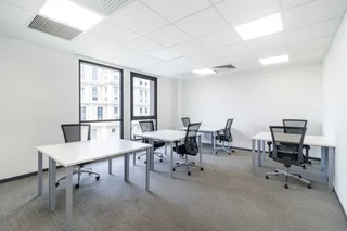 Fully serviced open plan office space for you and your team in Spaces Atrium on 5th Sandton.