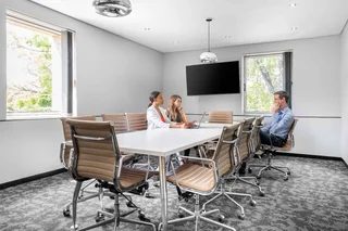 Beautifully designed open plan office space for 10 persons in Spaces Rivonia.