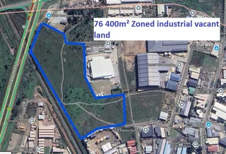 76 400m² Zoned Industrial Vacant Land for Sale!