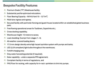 6853m2 Warehouse with 6000m2 Yard Southgate Umbogintwini