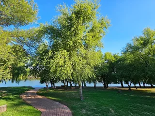 Double storey four bedroom thatch house on the banks of the Vaalriver