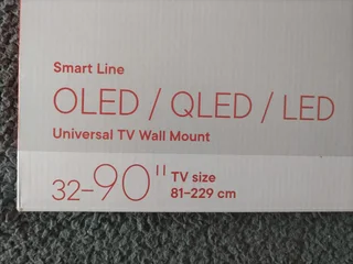 One for all universal TV wall mount.32 inch to 90 inch.New in box.