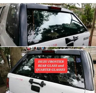 Isuzu Frontier rear glass and quarter glasses