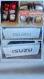 Isuzu Gen 6/7 tailgates, taillights, steel rims, sensors, centre caps.