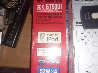 Please Read Retail Box Sony Xplode GT50 Head Unit with Ipod Ctrl and USB with Faulty Clip-Off Face