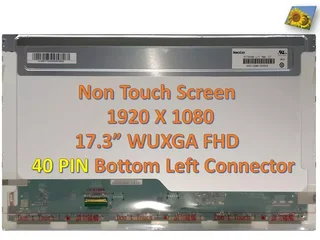 17.3 FHD 1920 x 1080 LED Standard 40 Pin Laptop Screen