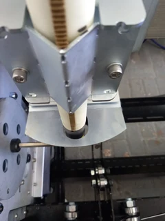 CNC Pipe notching complete ready to cut 6 meter by 280mm OD . Cut Pipe 10mm thick  220v Plasma 45A