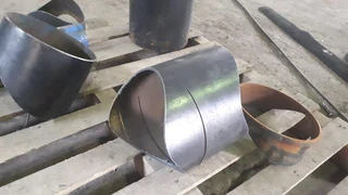 CNC Pipe notching complete ready to cut 6 meter by 280mm OD . Cut Pipe 10mm thick  220v Plasma 45A