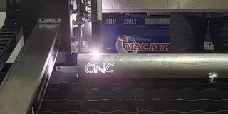 CNC Plasma with torch height control (THC) and initial height sensing (IHS). Pipe cutter included.