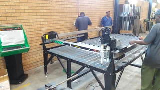 CNC Plasma with torch height control (THC) and initial height sensing (IHS). Pipe cutter included.