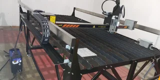 CNC Plasma with torch height control (THC) and initial height sensing (IHS). Pipe cutter included.