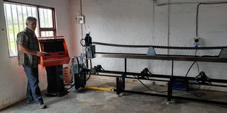 CNC Plasma Pipe Cutter for conveyor rollers and fire hydrants etc.