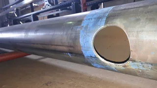 CNC Plasma Pipe Cutter for conveyor rollers and fire hydrants etc.