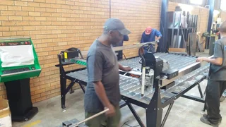 Complete Plasma CNC Machine 1.5m x 3m cut area, 220v Cut45 plasma source and  Mach3 THC onboard.