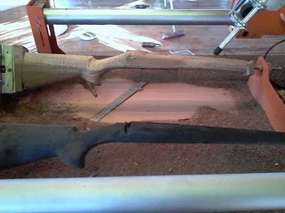 Rifle Stock Gunstock violin guitar propeller pattern carver Falcon Duplicator Clone tool