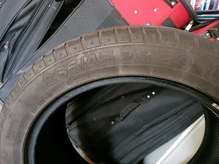 Tyres 265/45/20 Continental Tyres in very good nick. Prob round 50/60% left. Take both for only R150