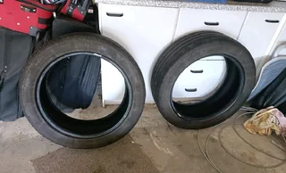 Tyres 265/45/20 Continental Tyres in very good nick. Prob round 50/60% left. Take both for only R150