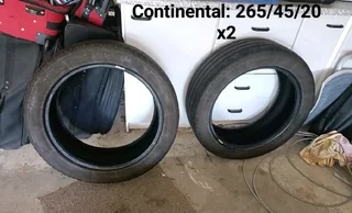 Tyre Continental 265/45/20 in very good condition!!