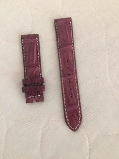Genuine Real Croc Leather 19mm watch strap - Custom made ! Bargain !
