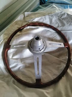 Woodrim Aluminium 3 Spoke Large Steering Wheel