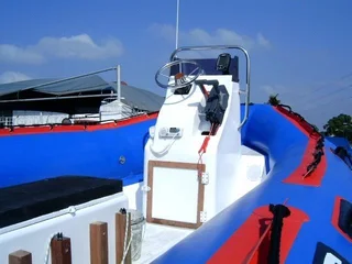 NEW STEALTH 7.2M SEMI RIGID ON TRAILER