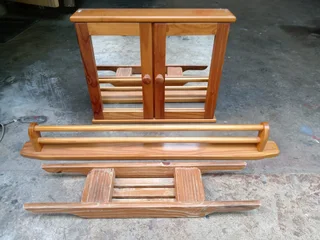 Bath, sink with fitted vanity complete with mixers /  taps like new and accessories