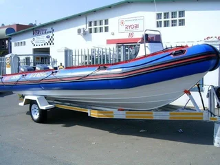 New Stealth 7.2m Semi Rigid On Trailer