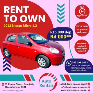 Rent to Own cars!