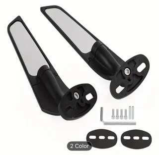 Universal motorcycle wing mirrors