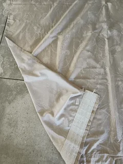 2 x cream curtains