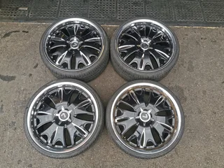 20&#34; Lenso mags and tyres, 5x112/5x120 (dual pcd)