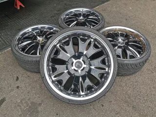 20&#34; Lenso mags and tyres, 5x112/5x120 (dual pcd)