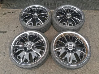 20&#34; Lenso mags and tyres, 5x112/5x120 (dual pcd)