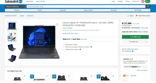 Brand new Lenovo Thinkpad – Ultra 5 – 16gb Ram – 512gb Nvme – 16” FHDplus – Backpack – 36 Month Warr