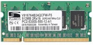 Various DDR2, DDR3 and DDR4 Laptop RAM Modules